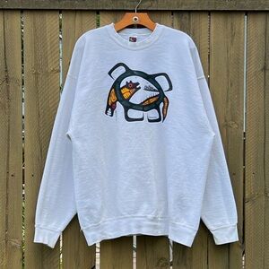 Vintage Alaska R. Bedwash Fruit of the Loom Thick Cotton Crewneck Size XXL